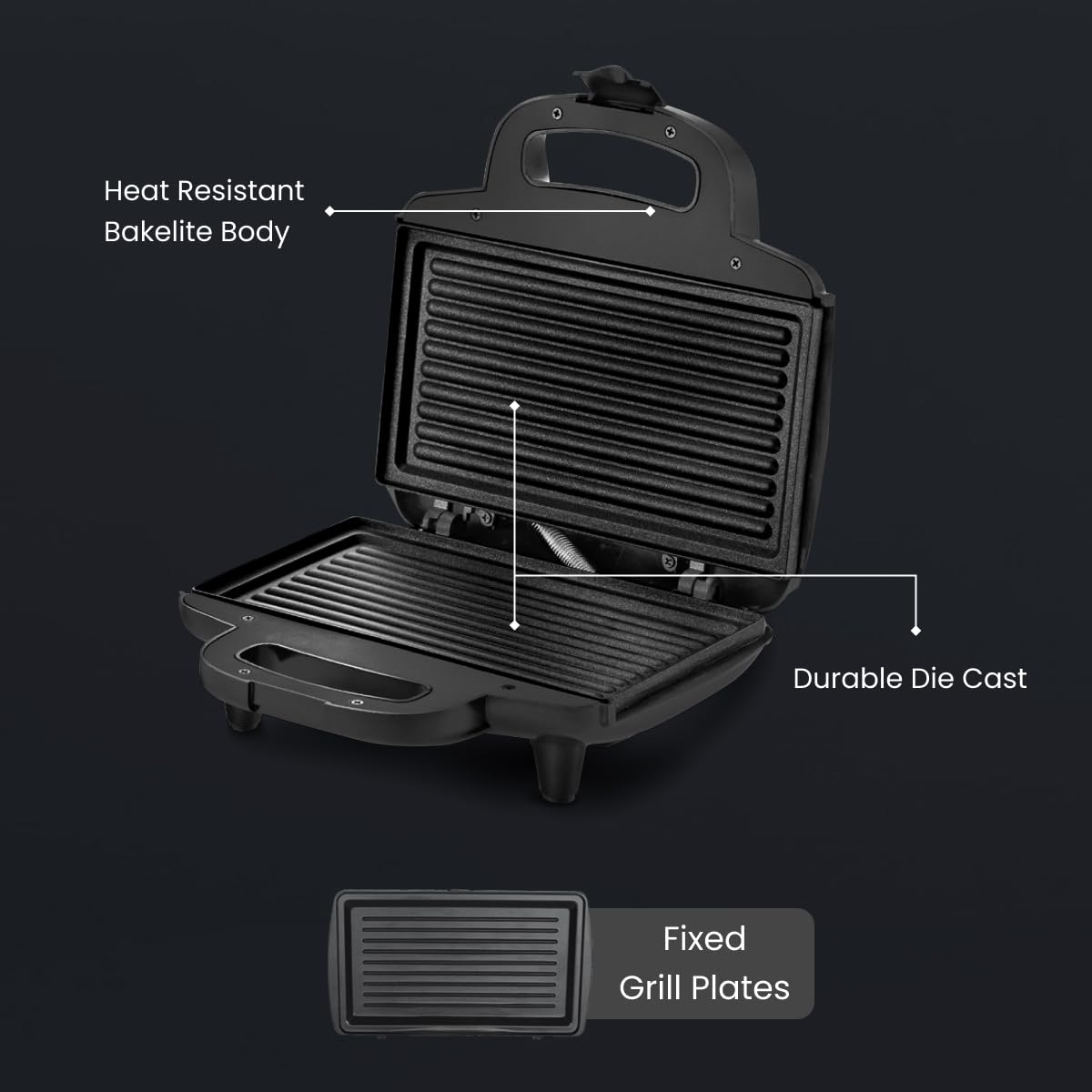 Prestige PGMFB 800 Watt Grill Sandwich Toaster