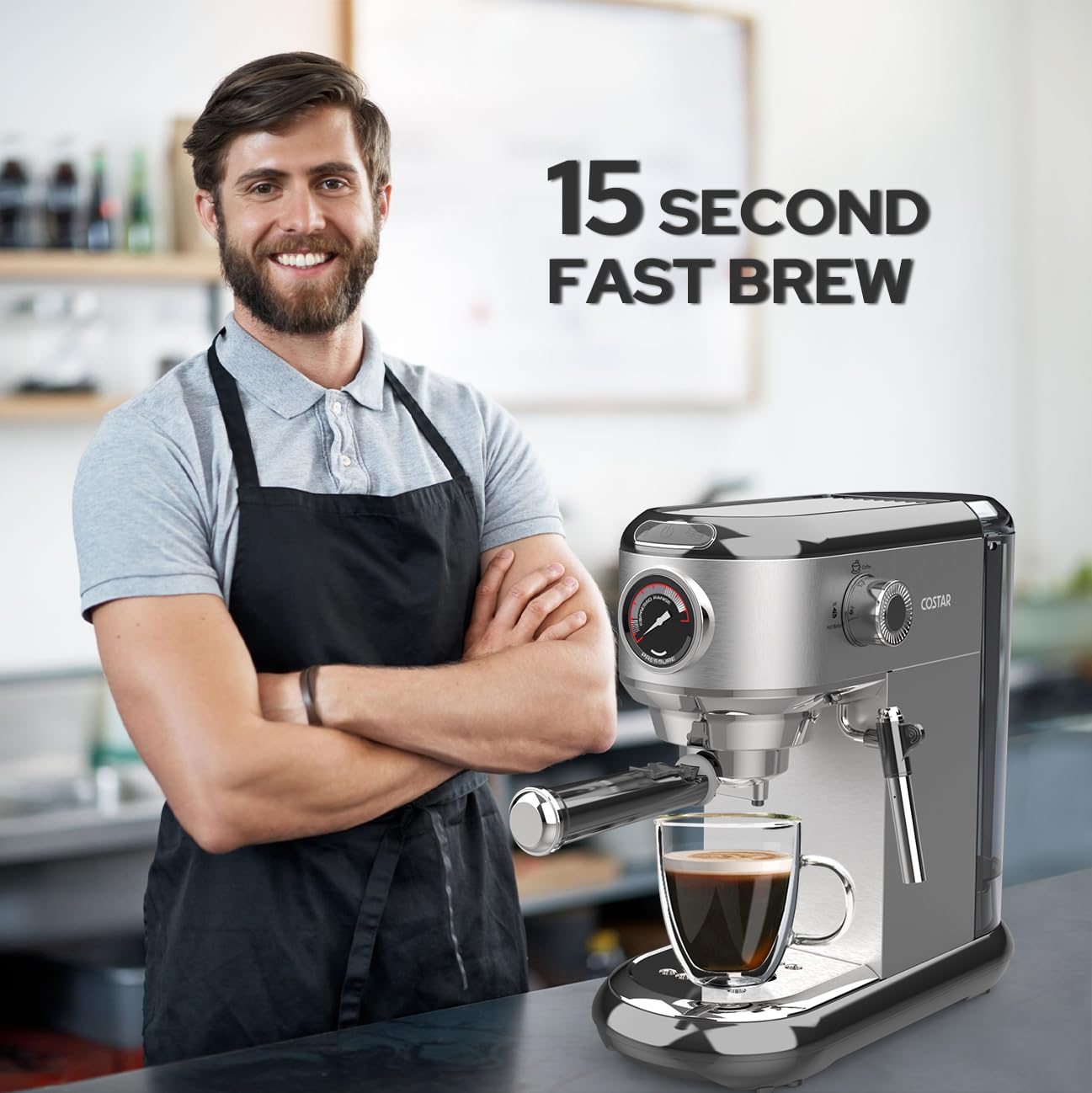 COSTAR 20 Bar Espresso Coffee Machine