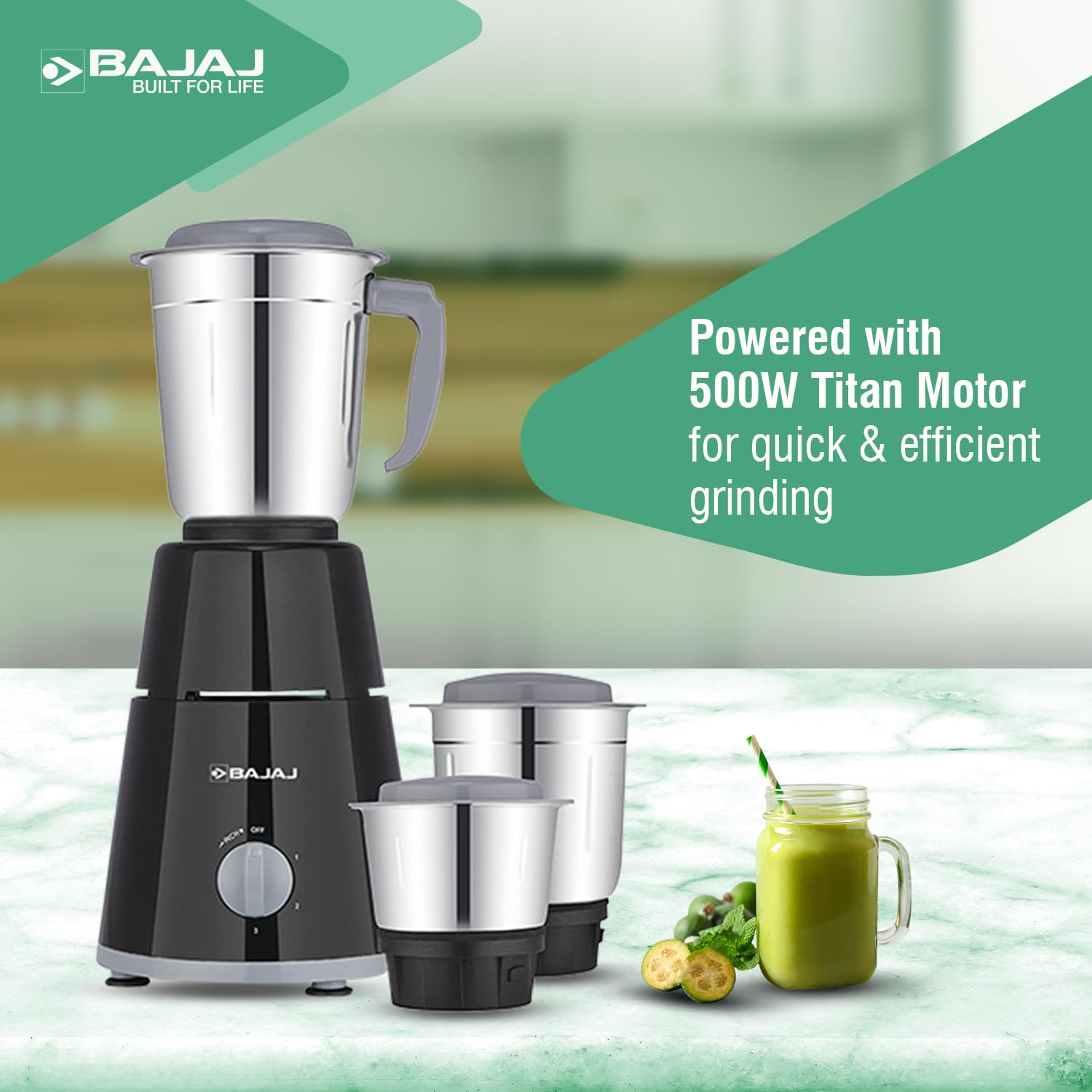 Bajaj GX-1 Mixer Grinder 500 W