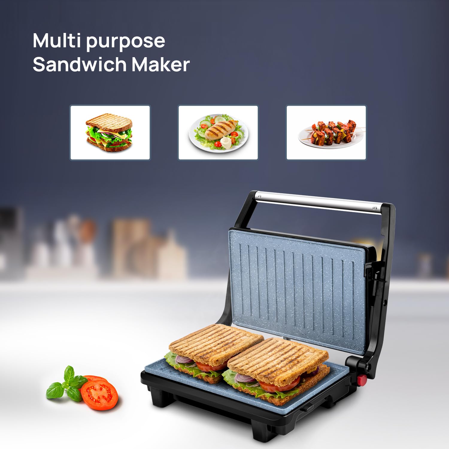 Wipro Elato BS202 1000 Watt Ceramic Grill Sandwich Maker